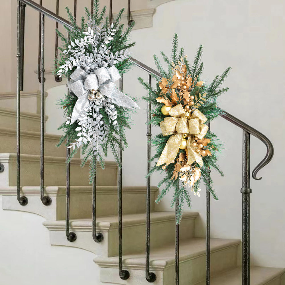 Nordic Christmas Bow Door Hanging Decoration