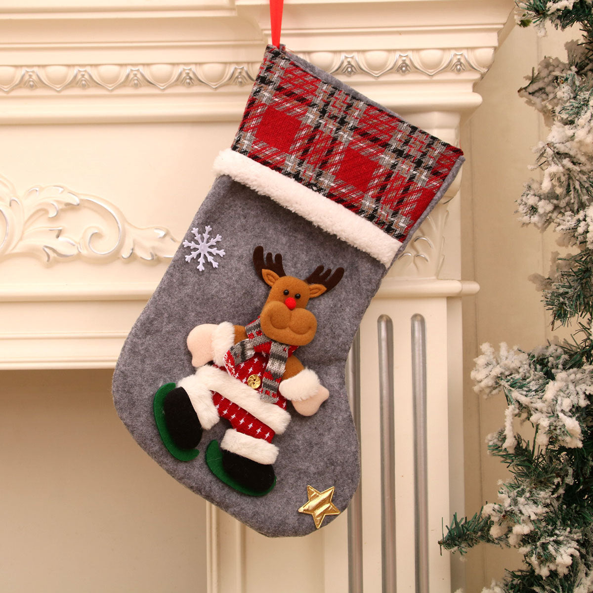 Christmas Gift Sock Hanging Bag