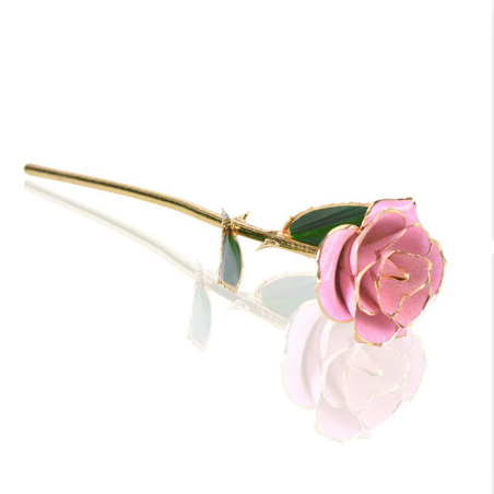 Paint rose real gold simulation rose gift box Valentine's Day gift Christmas gift wholesale