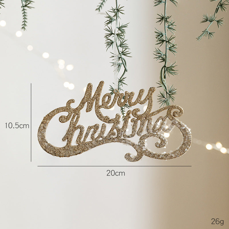 Christmas Letter Pendant DIY Hanging Decoration