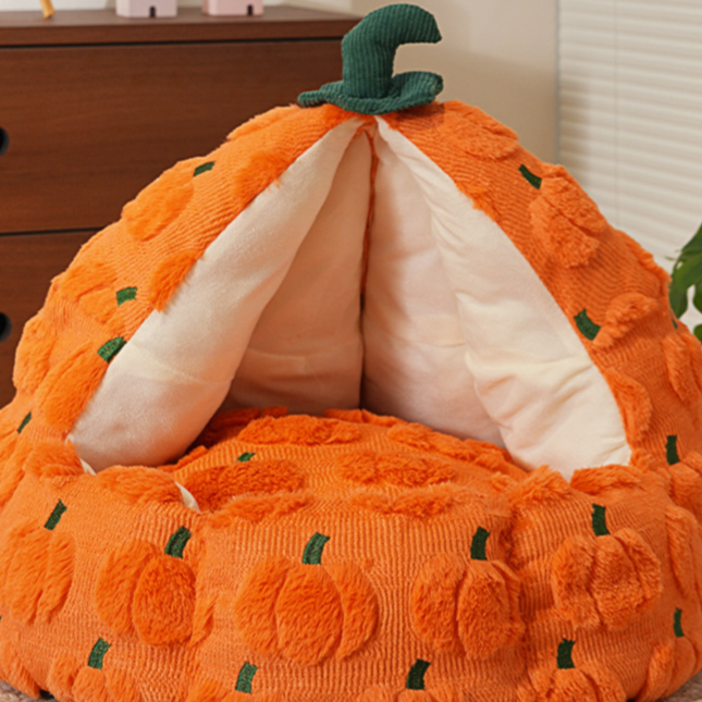 Pumpkin Christmas three-dimensional cute fun pet nest