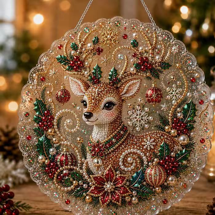 5D Diamond Painting Ornament Christmas Hanging Decoration