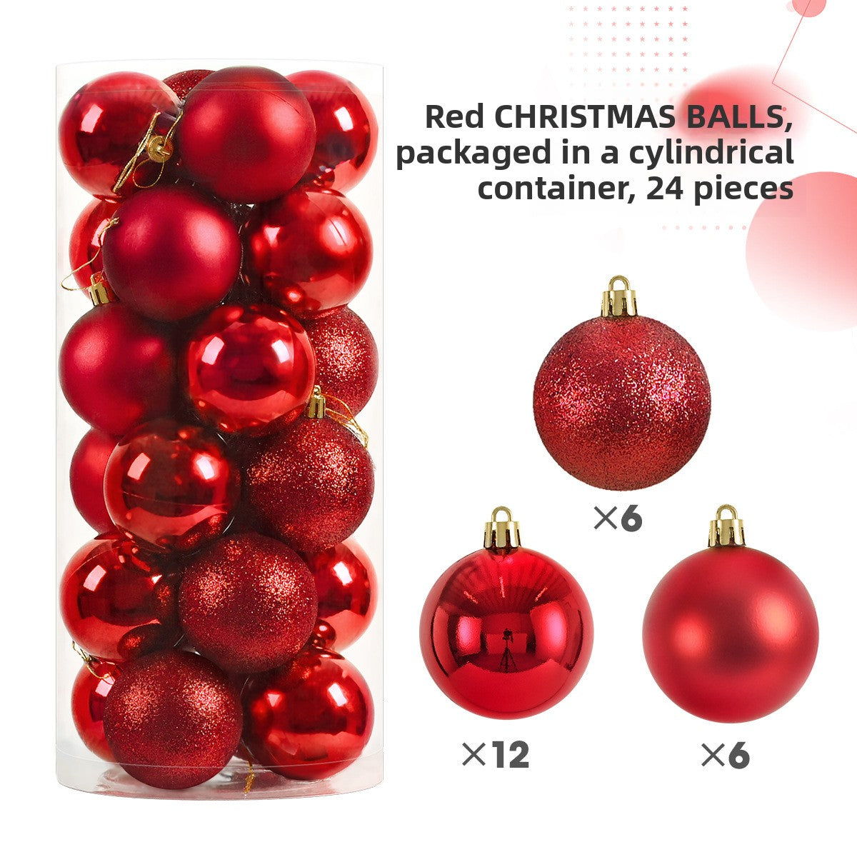 Plastic Christmas Ball Decorations