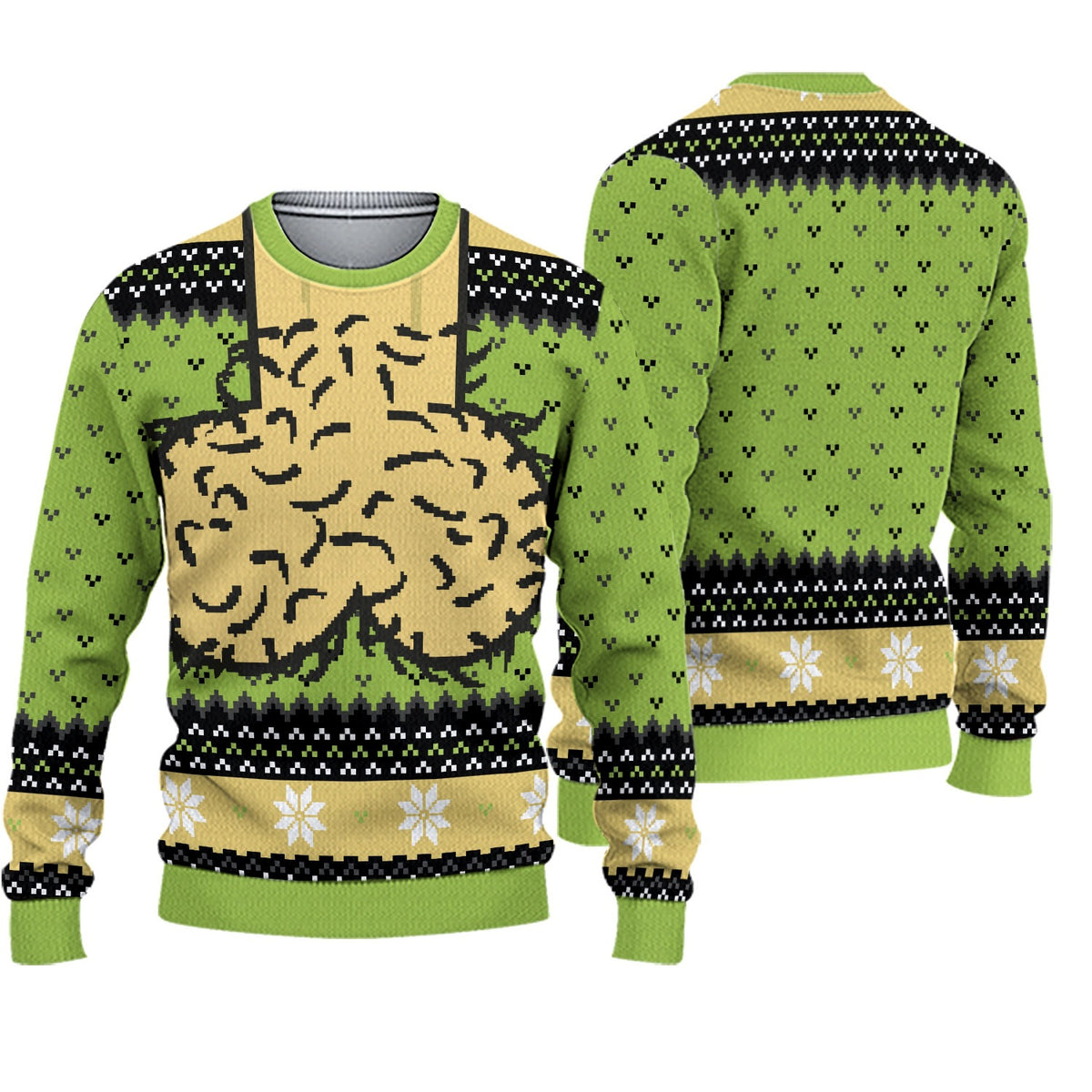 Christmas creative and fun design printed loose round-neck sweater comfortable sweatshirt