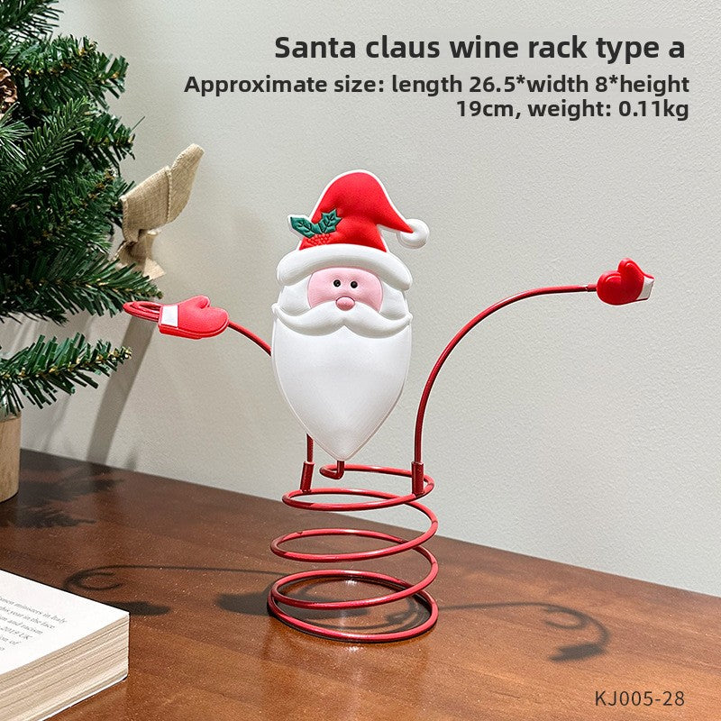 Santa Claus wine rack