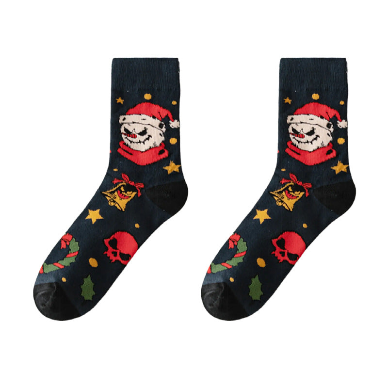 Christmas Themed Mid-Calf Socks