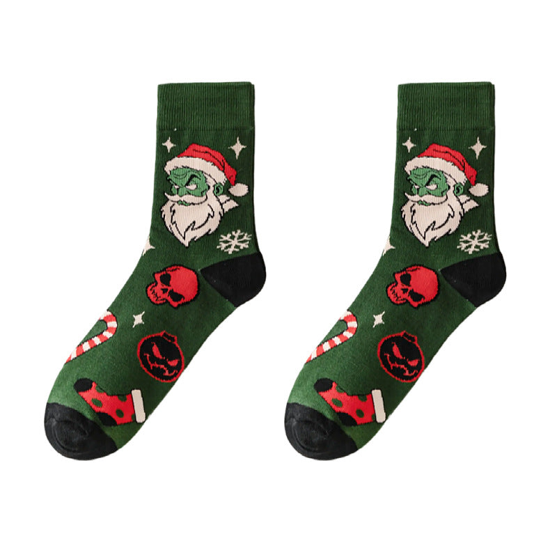 Christmas Themed Mid-Calf Socks