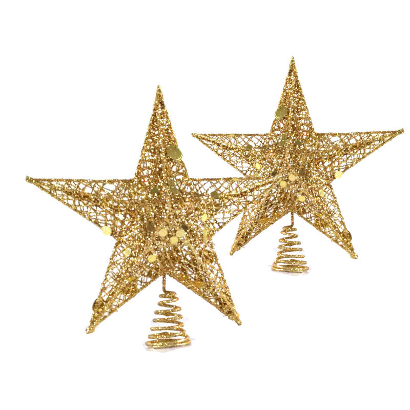 Golden Christmas Tree Topper Star