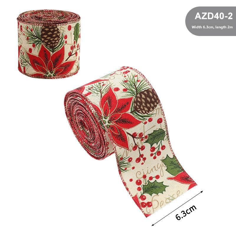 Burlap Christmas Ribbon