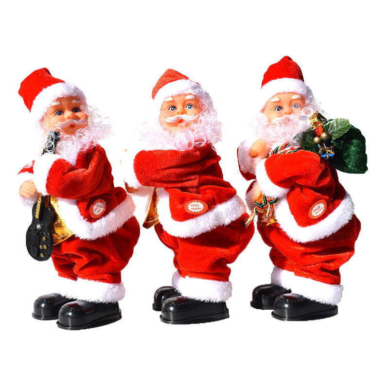Electric Moving Santa Claus Reindeer Christmas Decoration