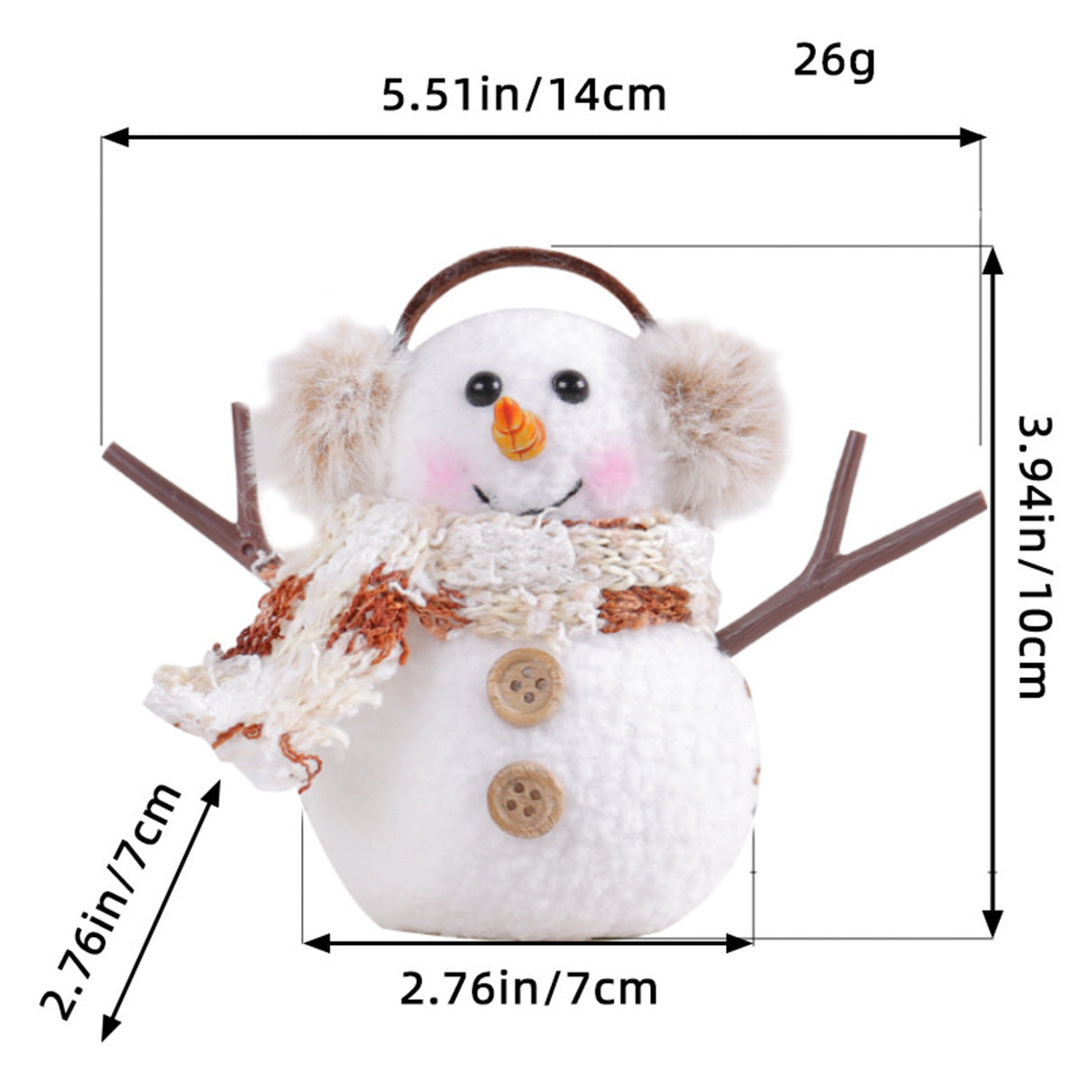 Christmas Lighted Doll Ornament