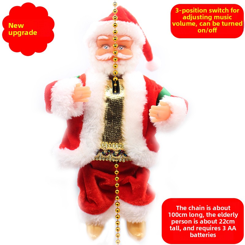 Electric Climbing Santa Claus Toy