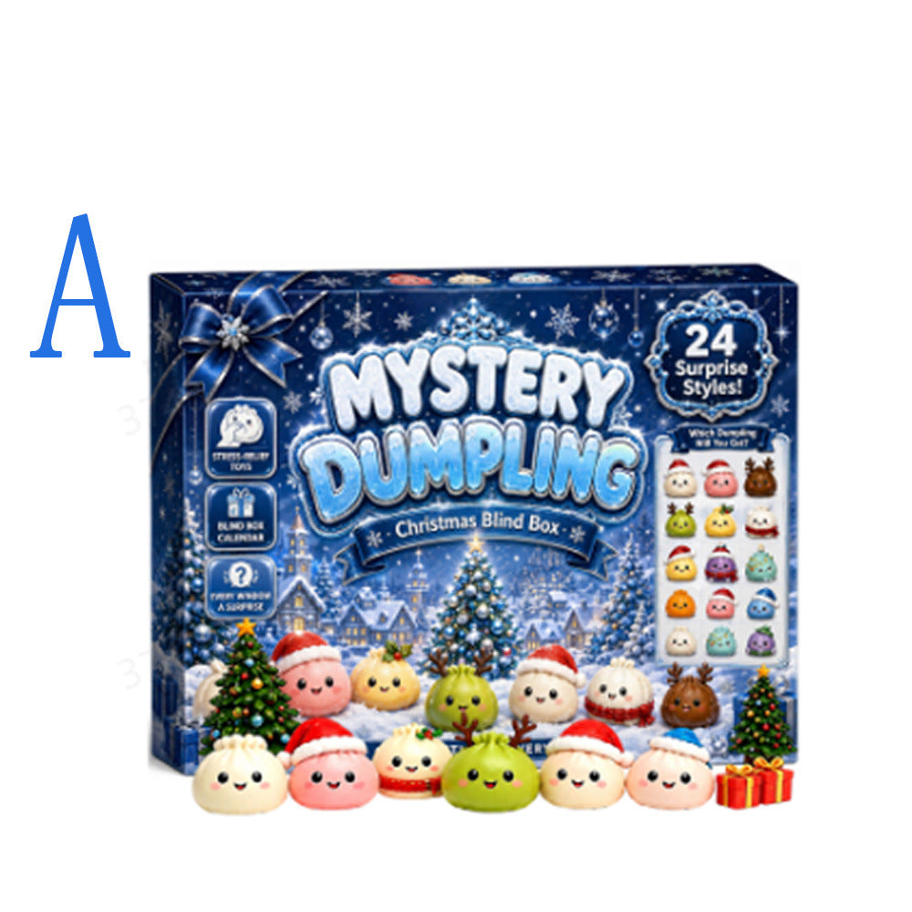 Christmas Countdown Calendar Squishy Toy Set