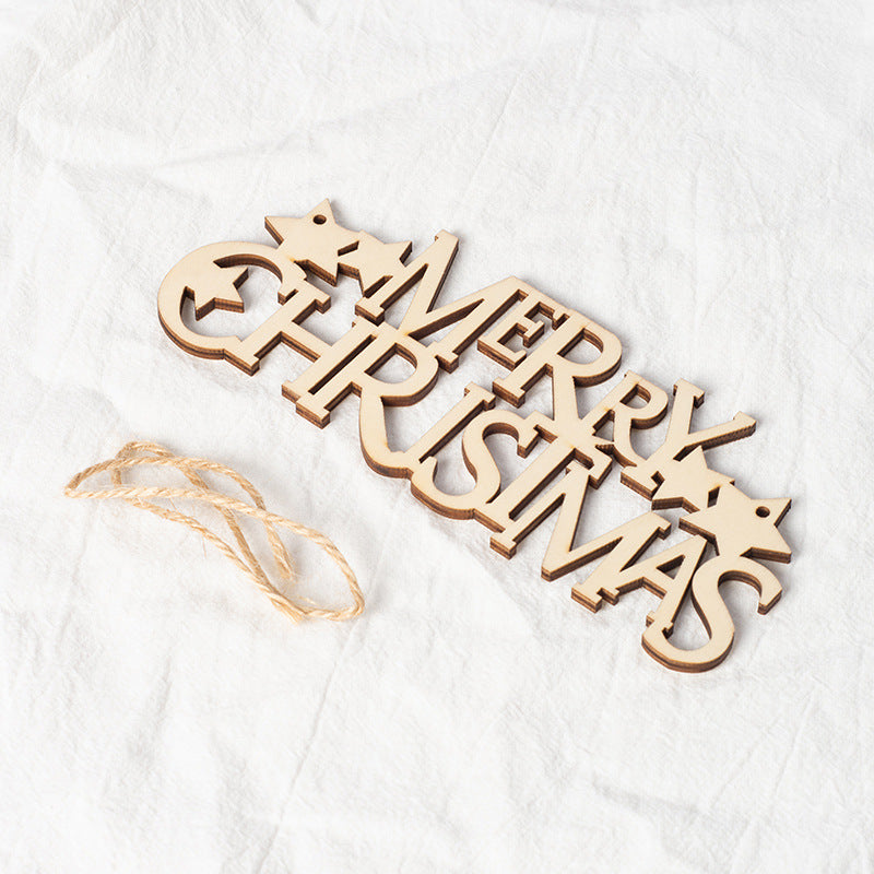 Wooden Christmas Hanging Ornament