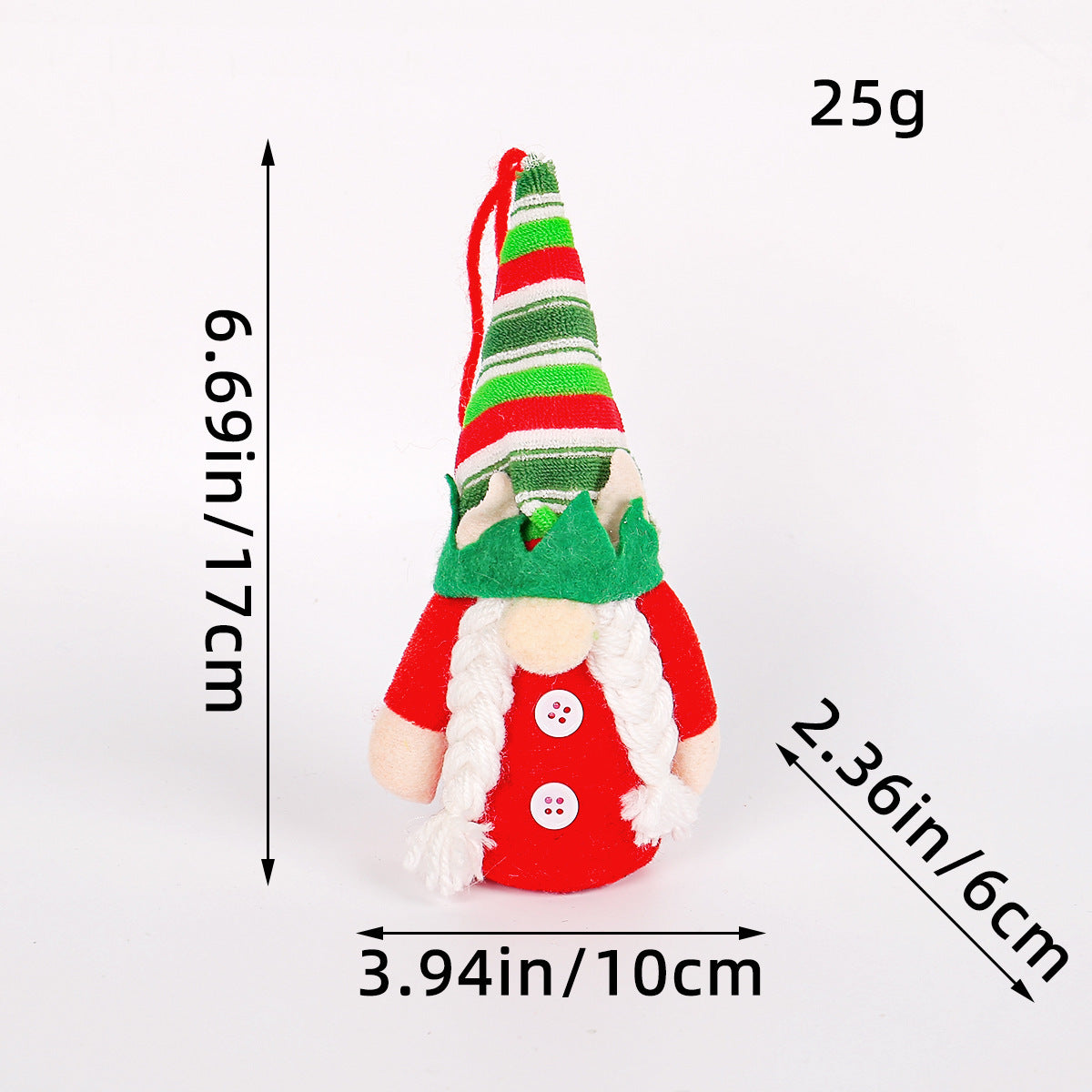 Christmas Lighted Doll Ornament