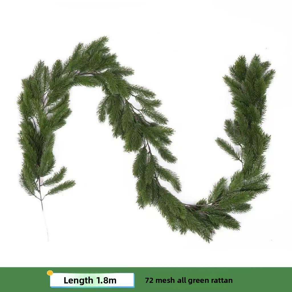 Artificial Pine Needle Garland for Christmas Decorations