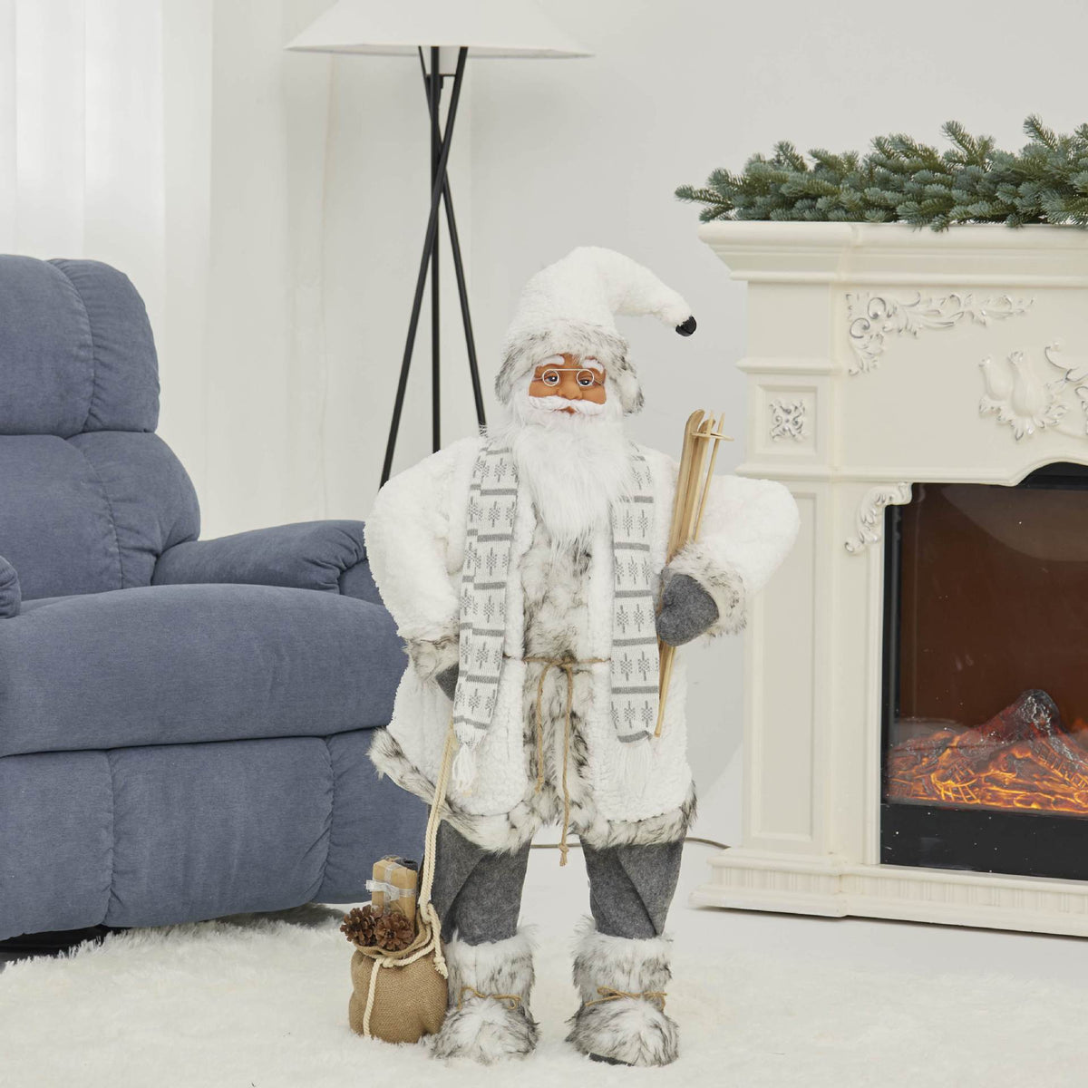 Nordic-Style Santa Claus Christmas Figurine