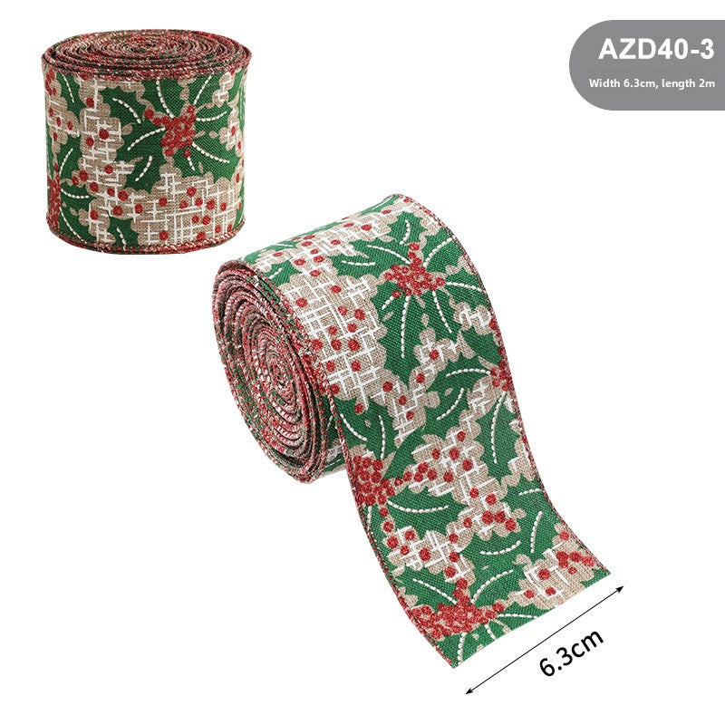 Burlap Christmas Ribbon