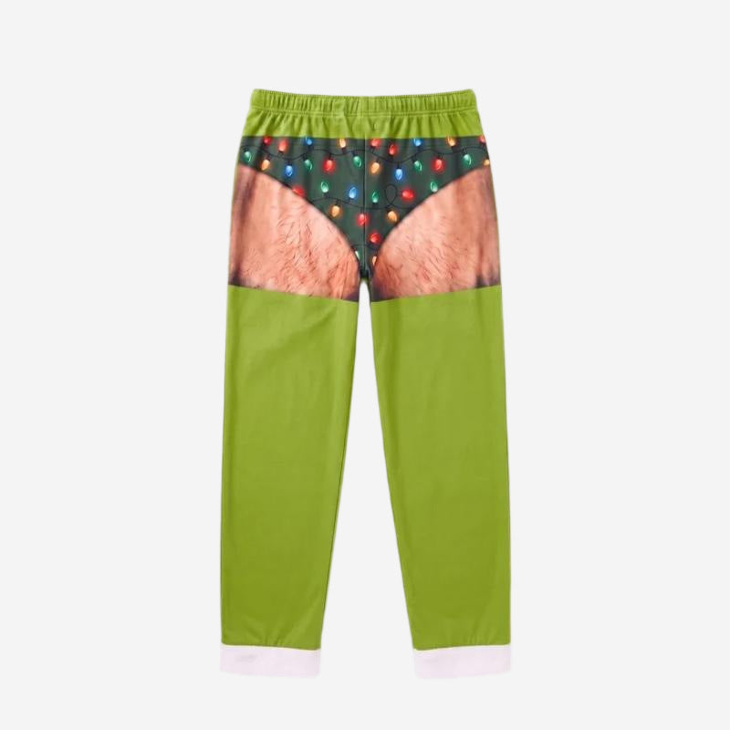 Green Monster Christmas Print Loungewear