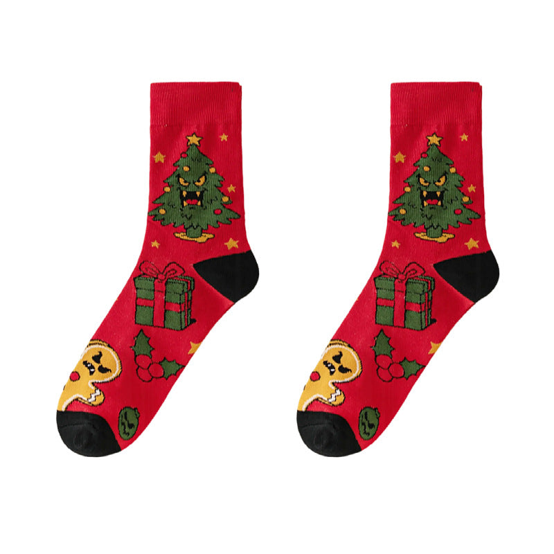 Christmas Themed Mid-Calf Socks