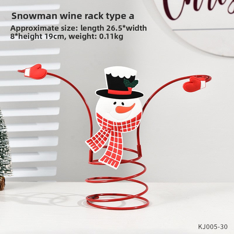 Santa Claus wine rack