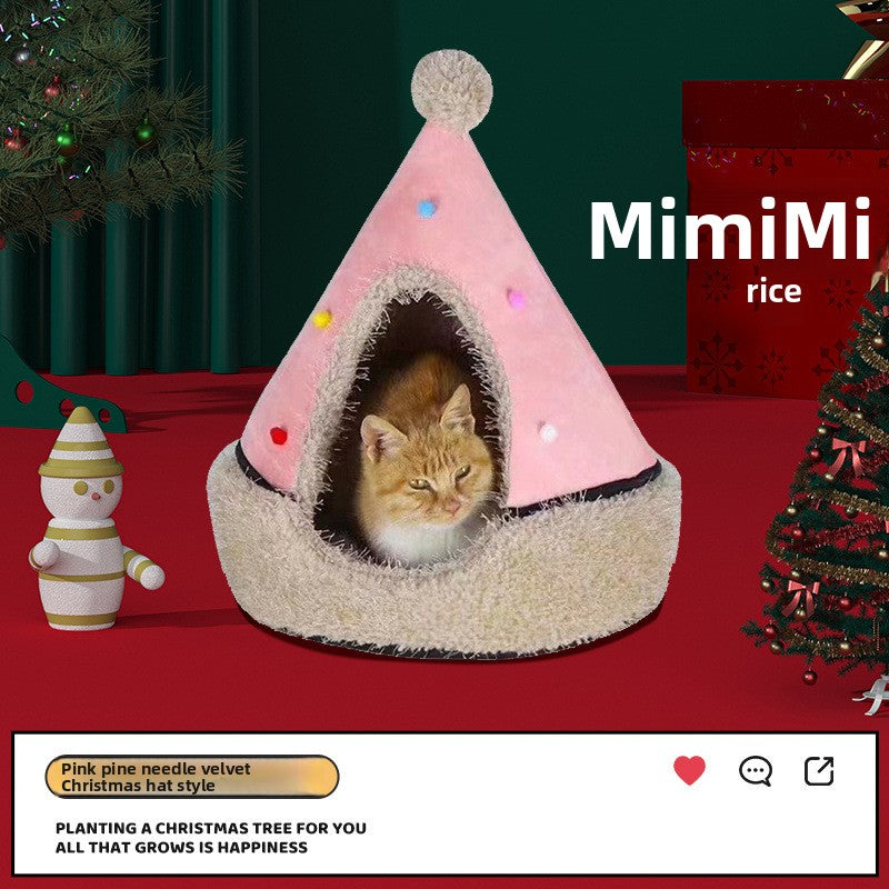 Christmas nest Christmas tree shape pet nest