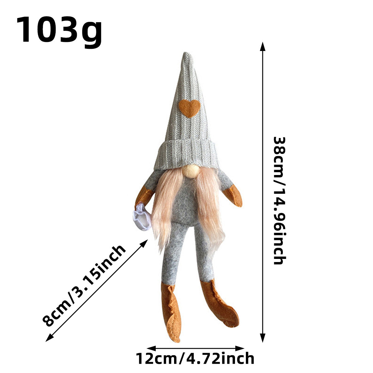 Knitted Doll with Cup Christmas Decoration