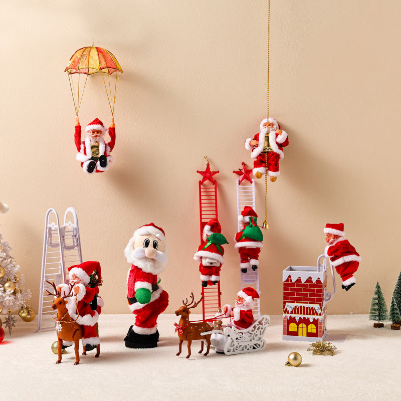 Electric Climbing Santa Claus Christmas Toy