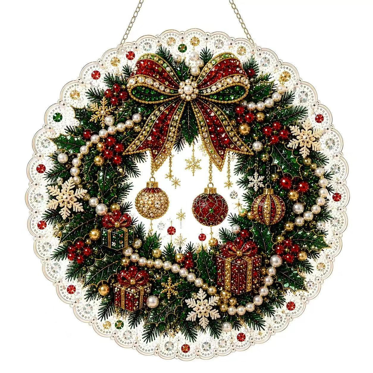 5D Diamond Painting Ornament Christmas Hanging Decoration