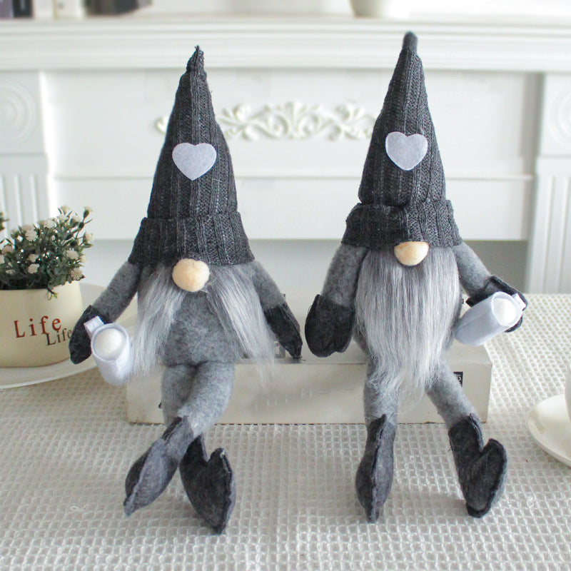 Knitted Doll with Cup Christmas Decoration