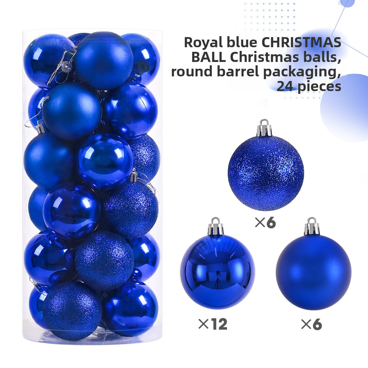 Plastic Christmas Ball Decorations