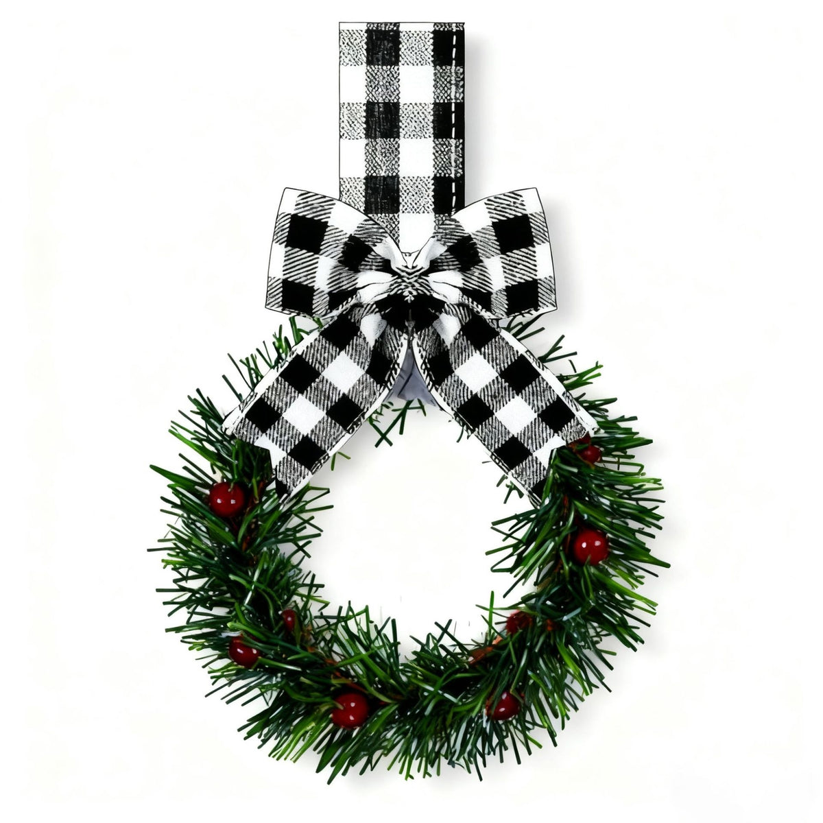 Christmas Decoration Wreath with Berries