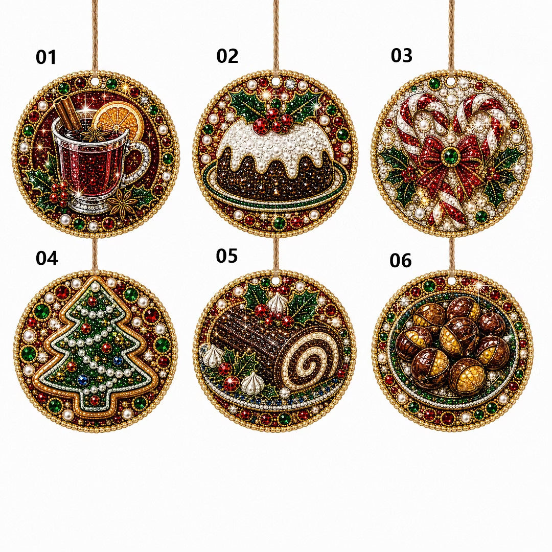 Pearl Christmas Heart Ornament