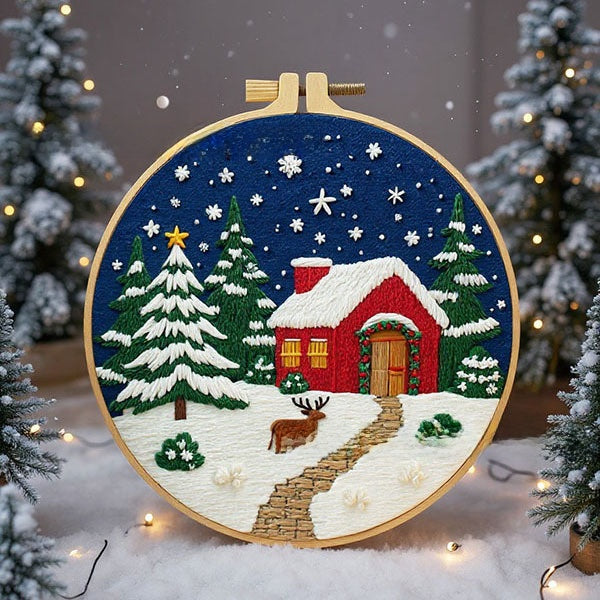 Christmas Embroidery DIY Craft Kit