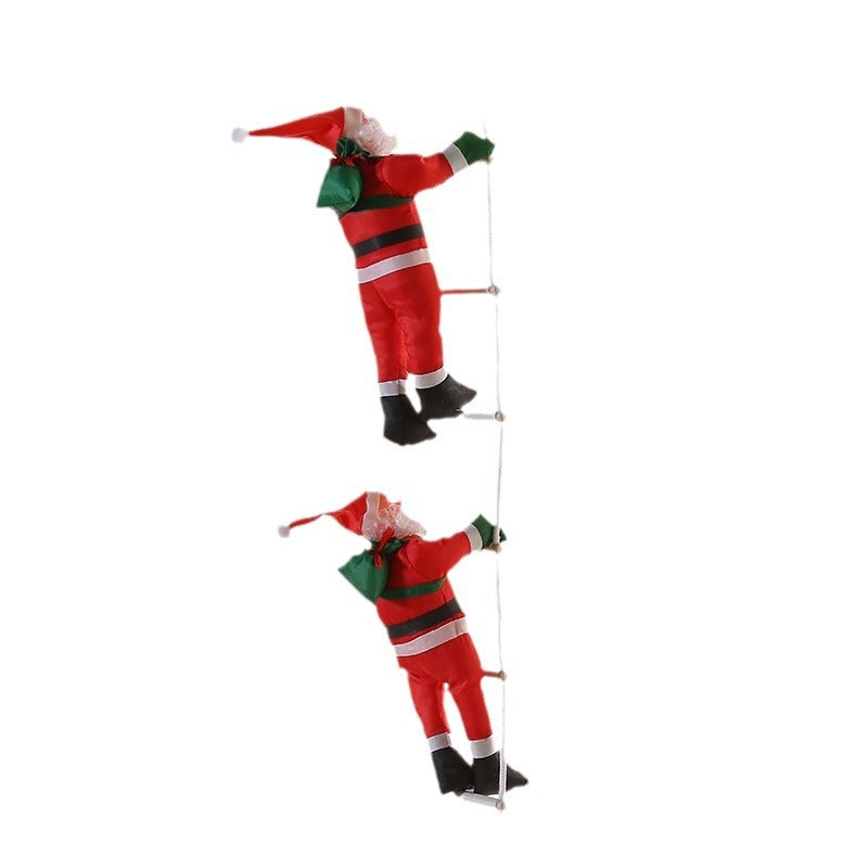 Santa Claus Climbing Rope Christmas Decoration