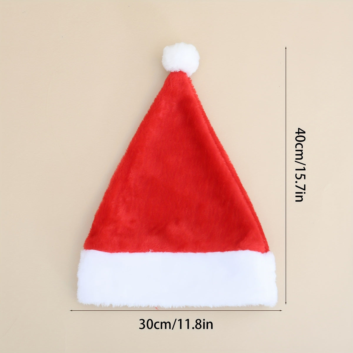 Fleece-Lined Christmas Hat for Adults and Kids