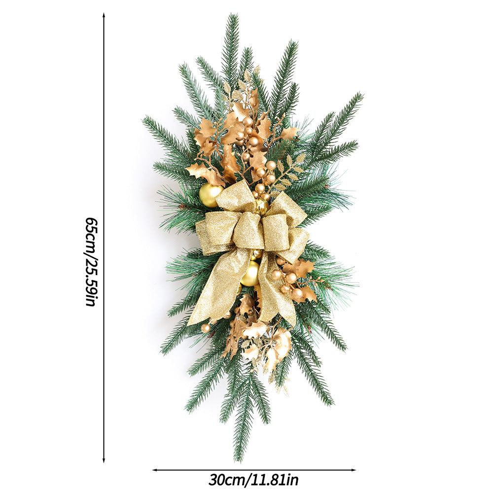 Nordic Christmas Bow Door Hanging Decoration