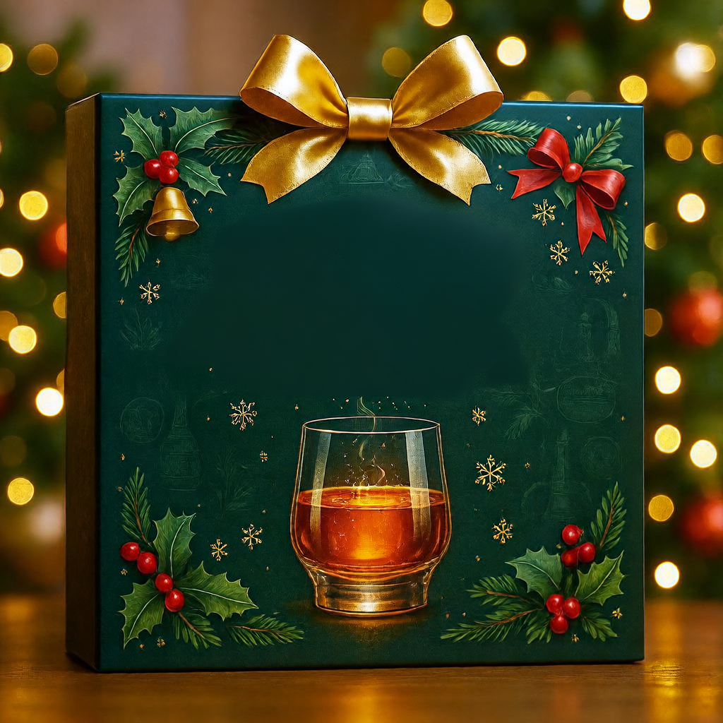 Whiskey-Bottle Acrylic Christmas Advent Calendar Ornaments