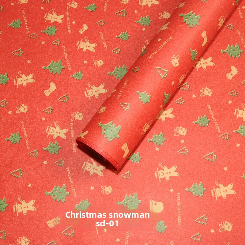 Christmas Kraft Wrapping Paper for Gifts
