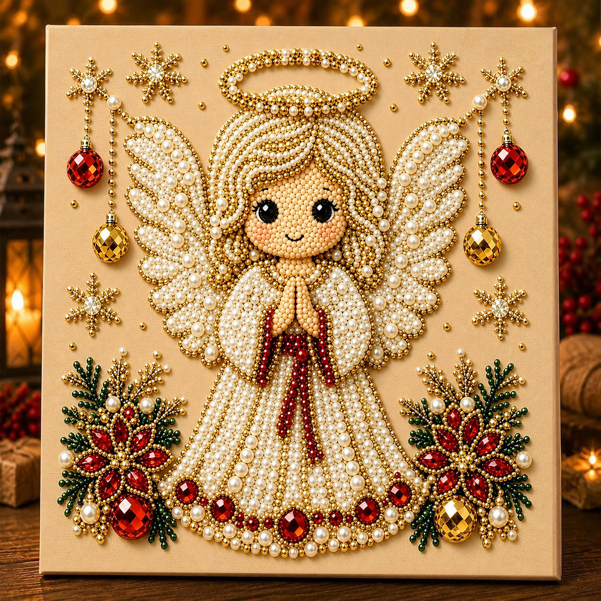 Christmas Angel Bell Diamond Painting DIY Set