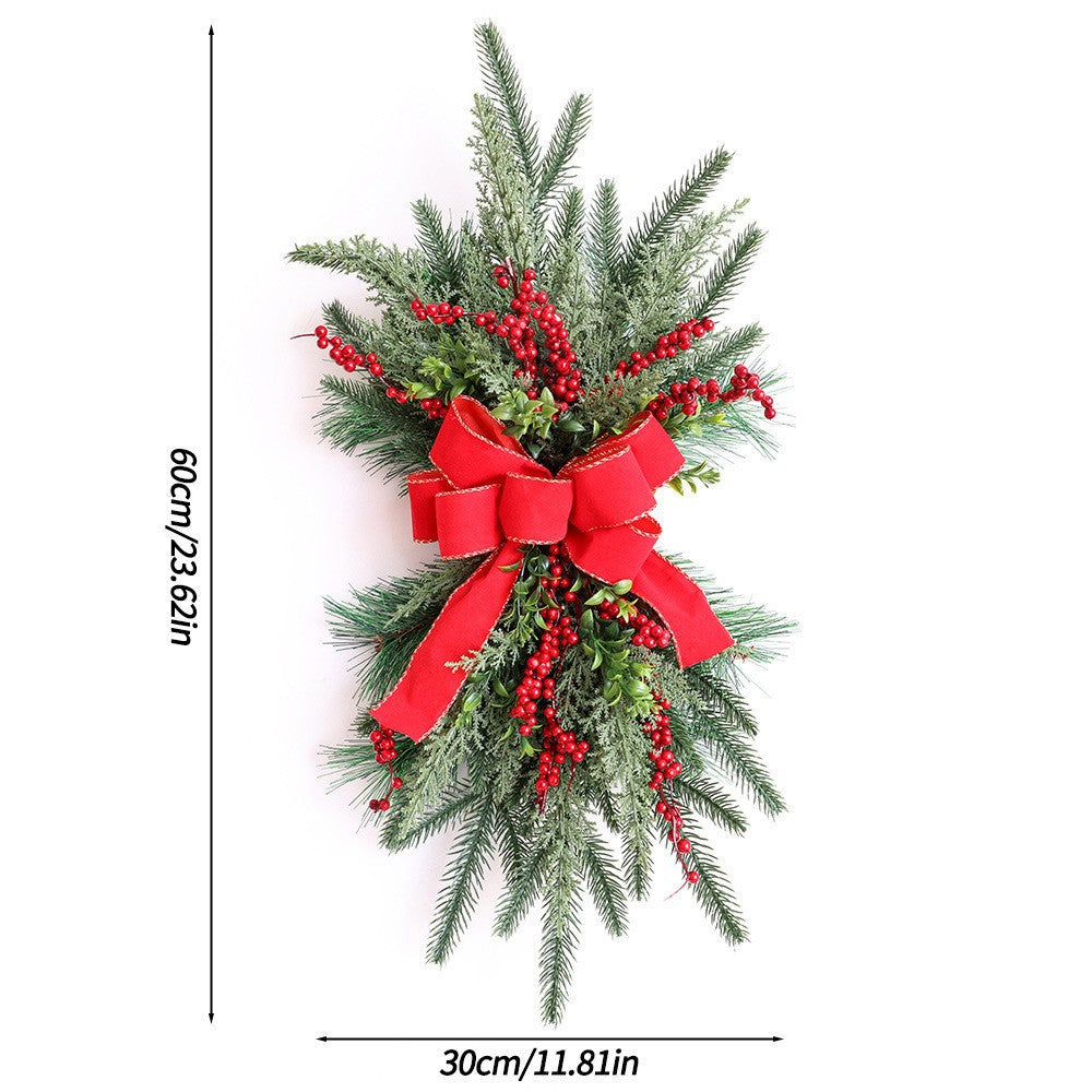 Nordic Christmas Bow Door Hanging Decoration