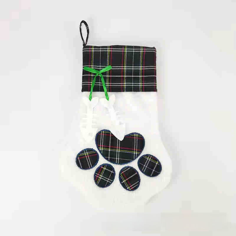 Christmas Plush Bear Paw Hanging Decoration