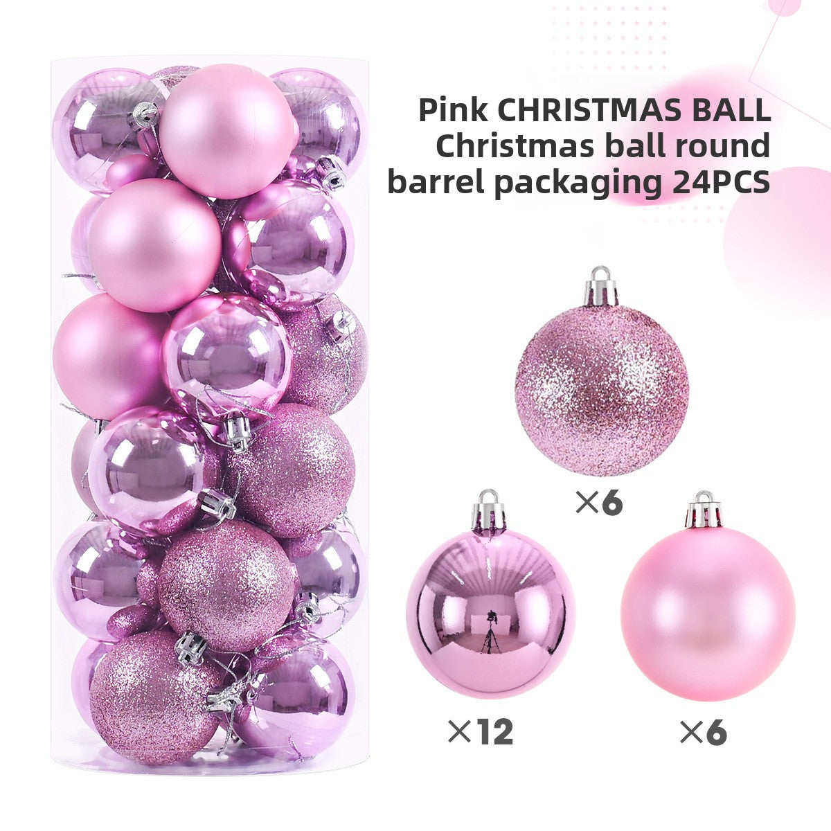 Plastic Christmas Ball Decorations