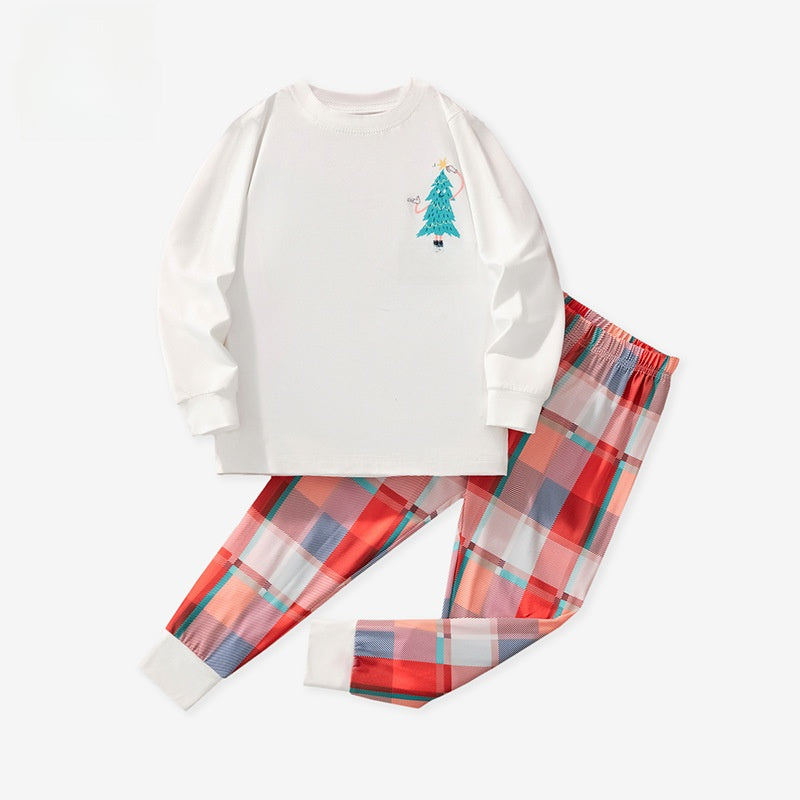 Christmas tree print pajamas