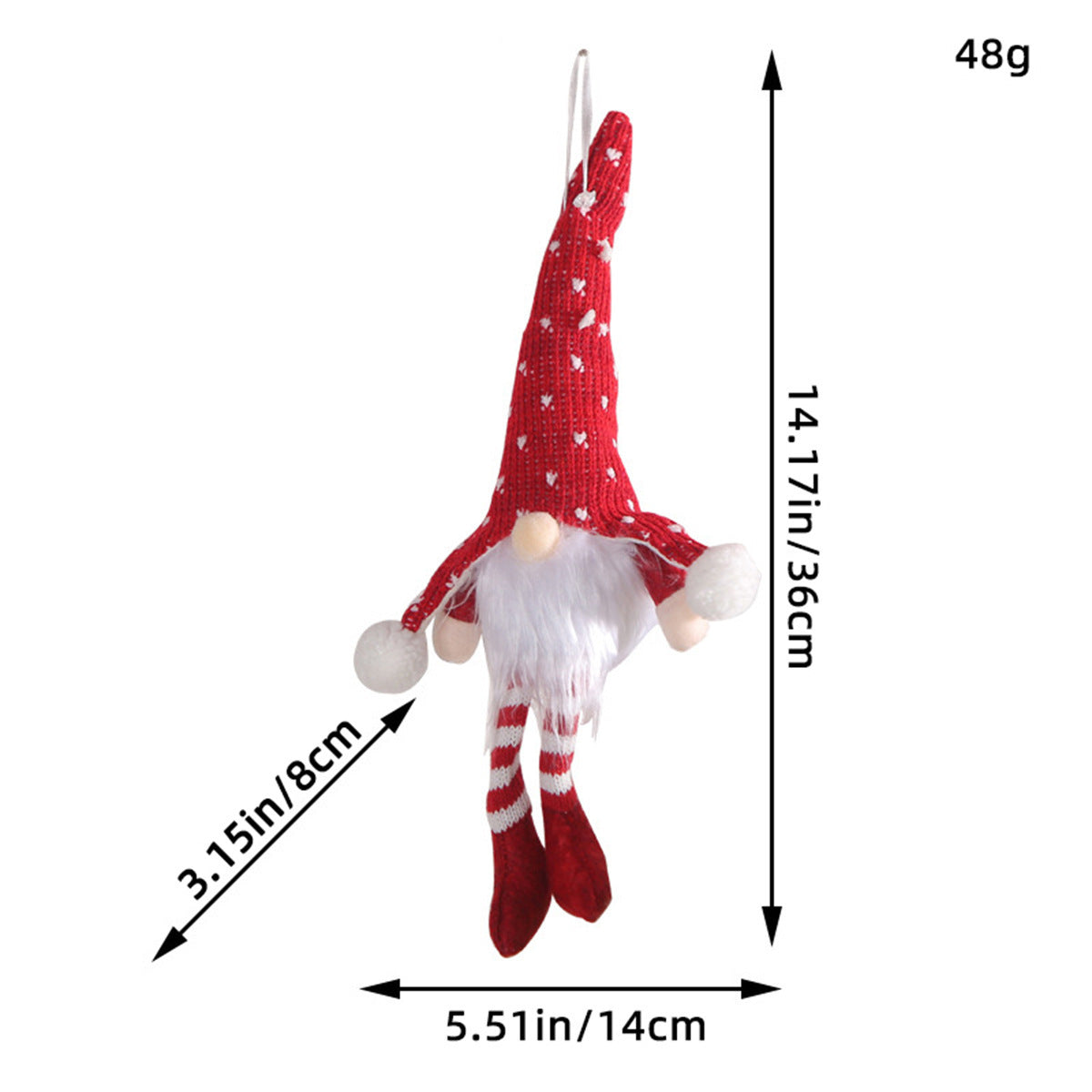 Christmas Lighted Doll Ornament
