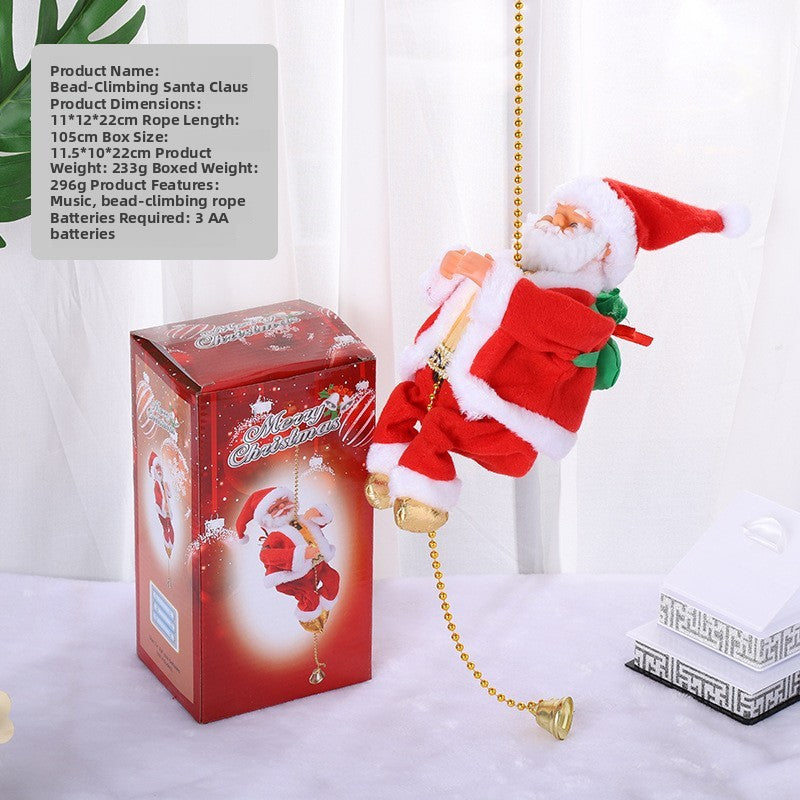 Climbing Pearl Santa Claus Electric Toy