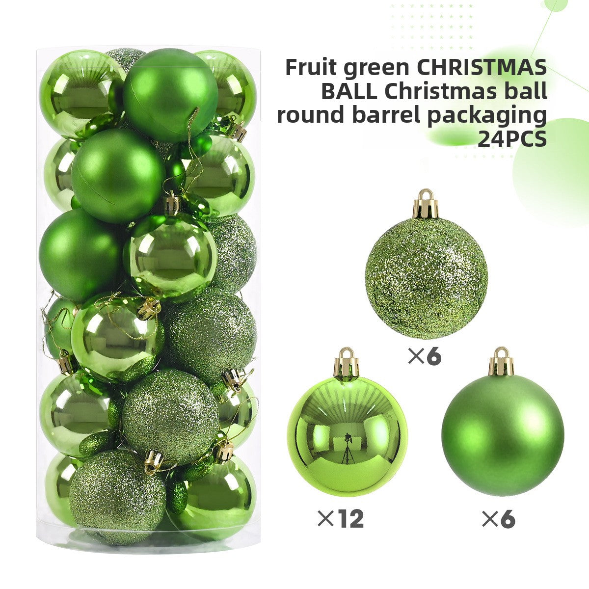 Plastic Christmas Ball Decorations