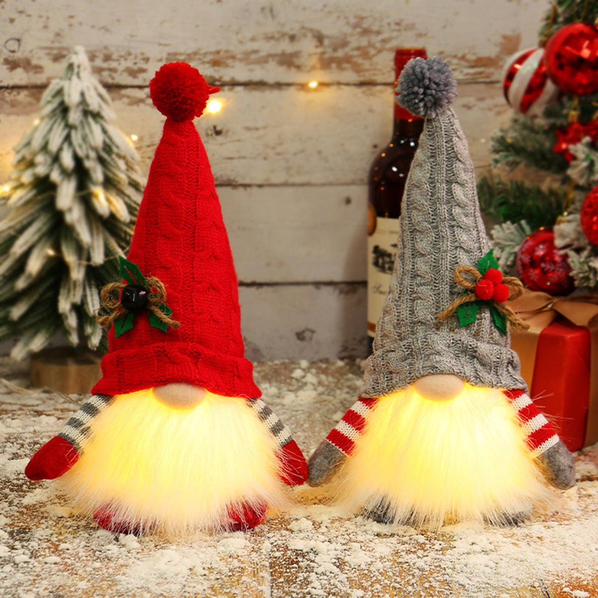 Christmas Lighted Doll Ornament