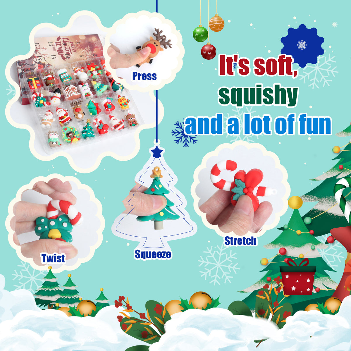Christmas doll pendant