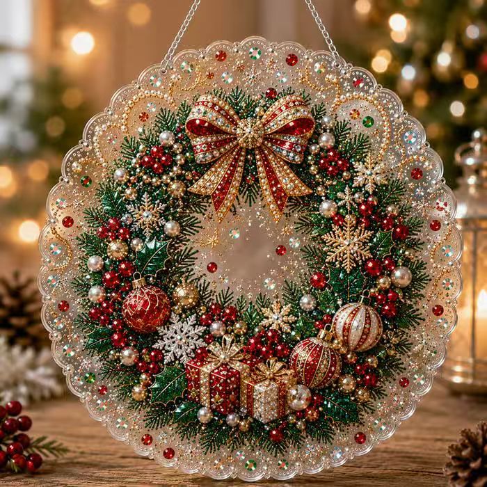 5D Diamond Painting Ornament Christmas Hanging Decoration